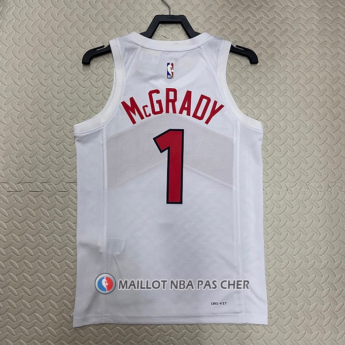 Maillot Tornto Raptors Tracy McGrady NO 1 Association 2022-23 Blanc